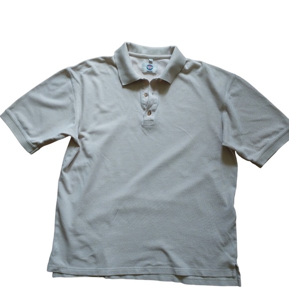 Vuarnet France Other - 90's vintage Vuarnet France Mens Pique Polo Shirt Beige Tan  Size L